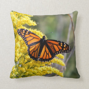 Almofada Travesseiro decorativo de borboleta monarca
