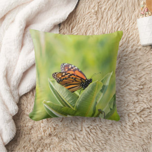 Almofada Travesseiro decorativo de borboleta monarca