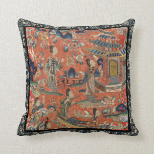 Almofada Travesseiro decorativo de bordados Cìxiù