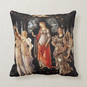 Almofada Travesseiro decorativo de Botticelli Primavera