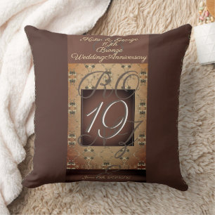 Almofada travesseiro decorativo de Bronze 19