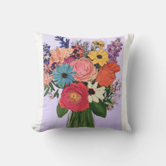 Almofada "Travesseiro decorativo de Buquê Blooming Bliss"
