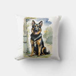 Almofada Travesseiro decorativo de cães german shepherd