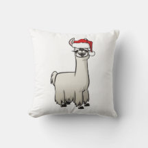 Travesseiro decorativo de Camisa de Natal Lama