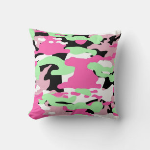 Almofada Travesseiro decorativo de Camo de Misturas Rosa