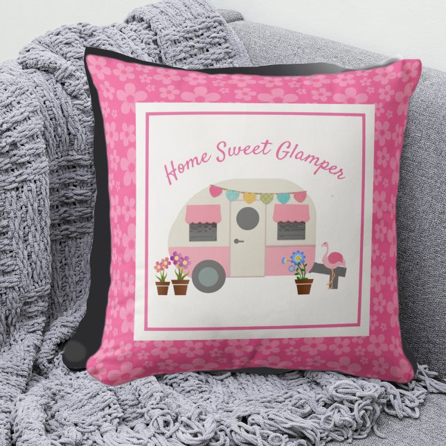 Almofada Travesseiro decorativo de Camper Glamper Rosa Home (Criador carregado)