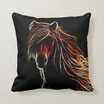 Travesseiro decorativo de Cavalo Marrom