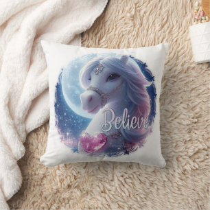 Almofada Travesseiro decorativo de cavalo-martelo impressio
