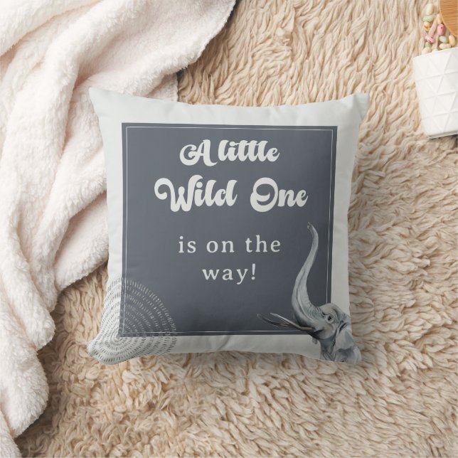 Almofada Travesseiro decorativo de Chá de fraldas de Elefan (Cobertor)