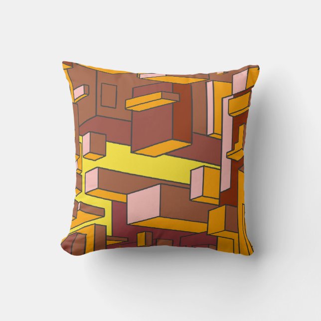 Almofada Travesseiro decorativo de cigarro Dourado (Frente)