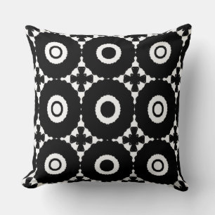 Almofada Travesseiro decorativo de Círculos e Cruzamentos