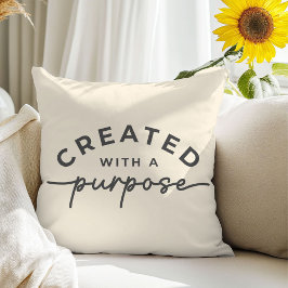 Almofada Travesseiro decorativo de citação cristã de Soft C