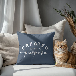 Almofada Travesseiro decorativo de citação de marinho azul-