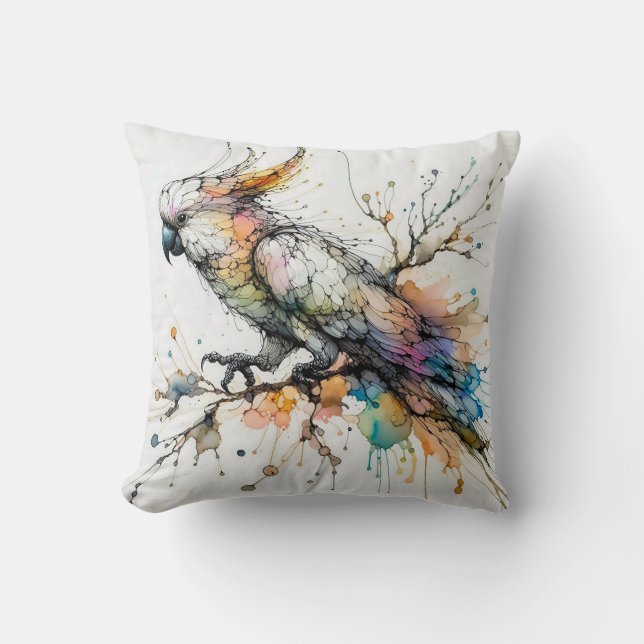 Almofada Travesseiro decorativo DE COCKATOO (Frente)