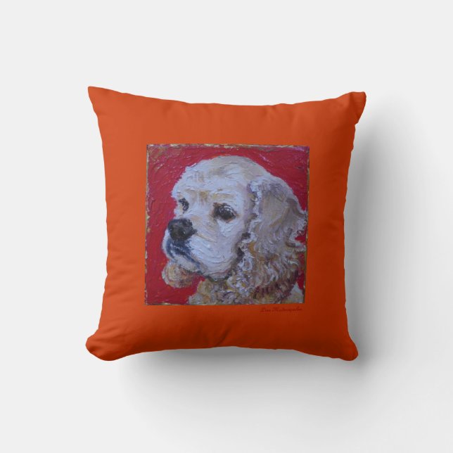 Almofada Travesseiro decorativo de cocker spaniel (Frente)