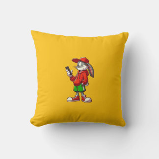 Almofada Travesseiro Decorativo de Coelhinho Fofo Estética