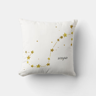 Almofada Travesseiro decorativo de Constelação Scorpio Zodi