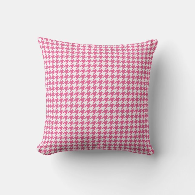 Almofada Travesseiro decorativo de cor simples Houndstooth (Frente)