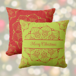 Almofada Travesseiro decorativo de Cores de Natal do Mandal