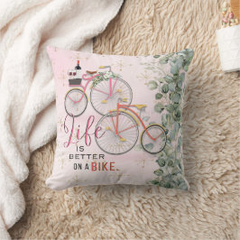 Almofada Travesseiro decorativo de Cotação Bicicleta