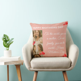 Almofada Travesseiro decorativo de cotação do Dia de as mãe
