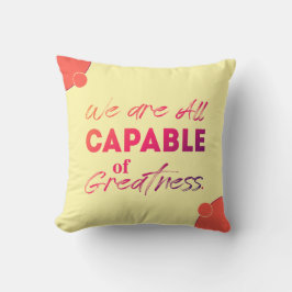 Almofada Travesseiro decorativo de Cotação Motivacional Vib