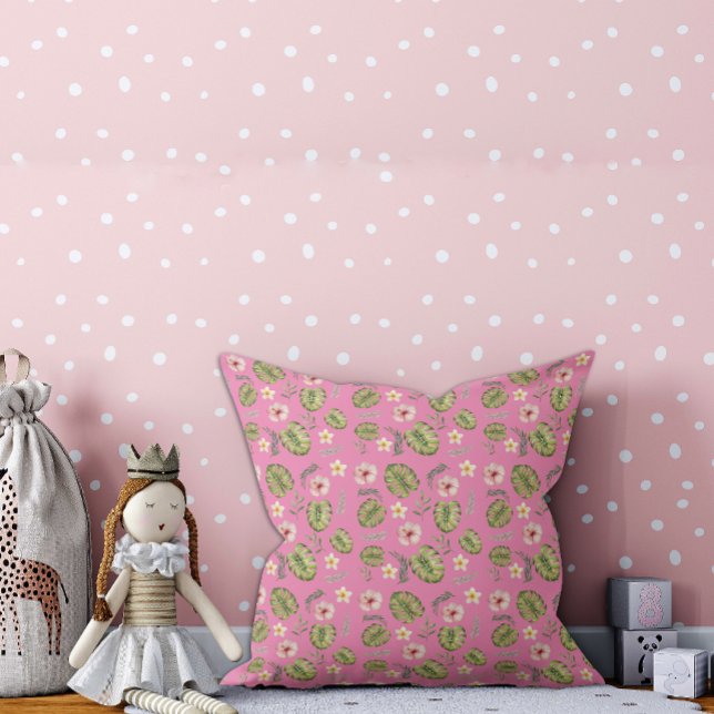 Almofada Travesseiro decorativo de criança cor-de-rosa com  (Criador carregado)