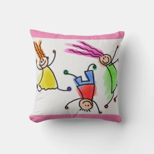 Almofada Travesseiro decorativo de crianças de desenho ani