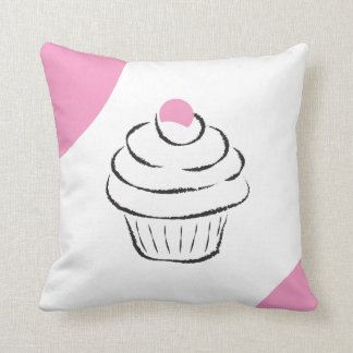 Almofada Travesseiro decorativo de Cupcake de desenho