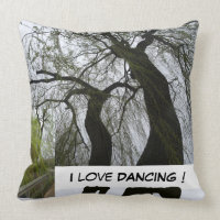 Travesseiro decorativo "de dança" de duas árvores
