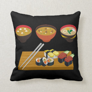 Almofada Travesseiro decorativo de Design de Refeição Japon