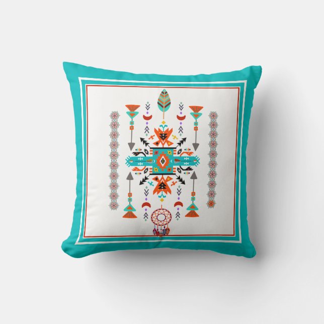 Almofada Travesseiro decorativo de design nativo (Frente)