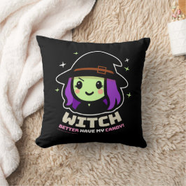 Almofada Travesseiro decorativo de Dia das Bruxas de Spooky