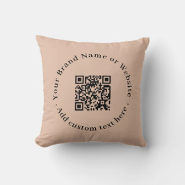 Almofada Travesseiro Decorativo de Empresa com Código QR Mo