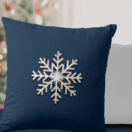 Almofada Travesseiro decorativo de Ênfase Floco de Neve