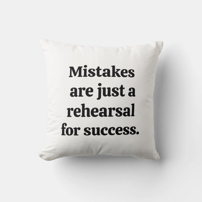 Almofada Travesseiro decorativo de erros (Frente)