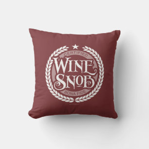 Almofada Travesseiro decorativo de esnobe de vinho