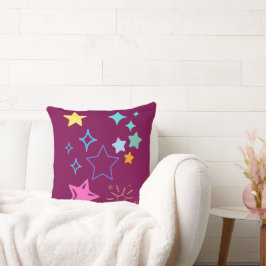 Almofada Travesseiro decorativo de estrelas