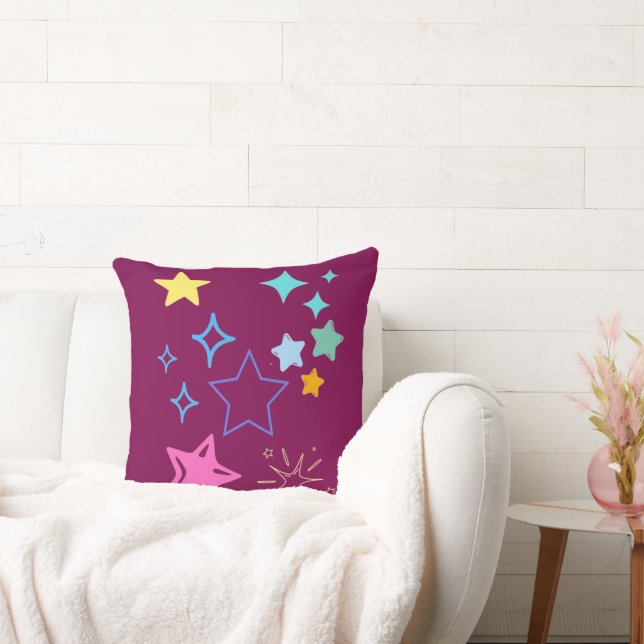 Almofada Travesseiro decorativo de estrelas (Sofá)