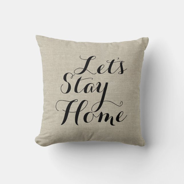 Almofada Travesseiro decorativo de Expressão Rústica Linen (Frente)