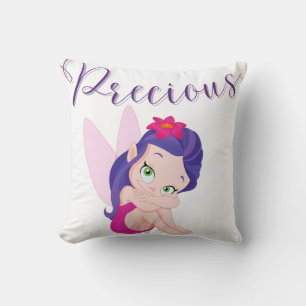 Almofada Travesseiro decorativo de fada princesa roxa