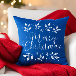 Almofada Travesseiro decorativo de Feliz Natal do Script Br