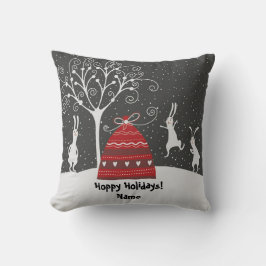 Almofada Travesseiro decorativo de Férias Bunny Hoppy