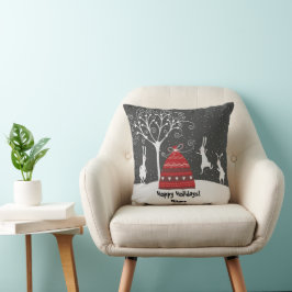 Almofada Travesseiro decorativo de Férias Bunny Hoppy