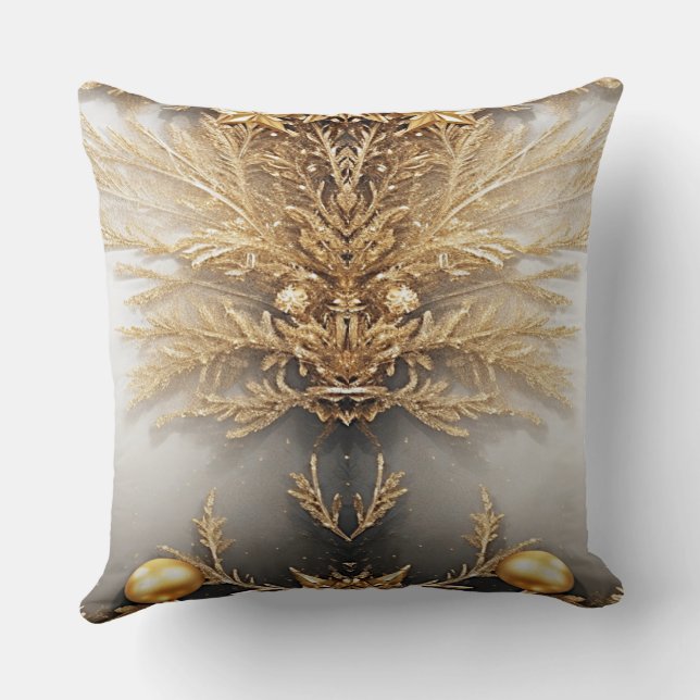 Almofada Travesseiro decorativo de Férias Dourado Único (Verso)