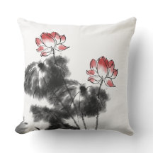 Travesseiro decorativo de Flor do Lotus Japonês