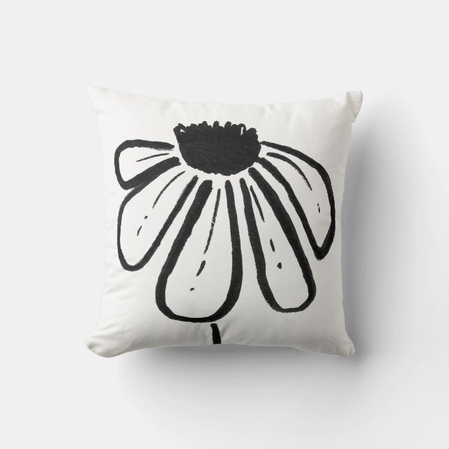 Almofada Travesseiro decorativo de Flor Moderno (Frente)