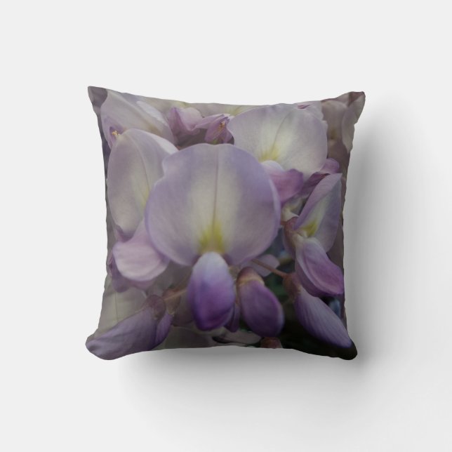 Almofada Travesseiro decorativo de Flor Roxo (Frente)