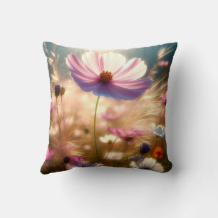 Almofada Travesseiro decorativo de flor selvagem