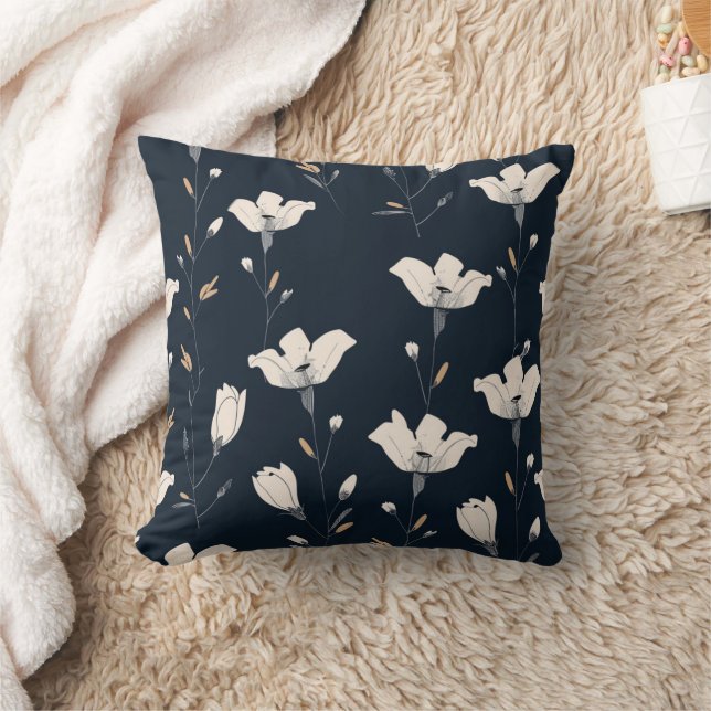 Almofada travesseiro decorativo de flor selvagem, travessei (Cobertor)